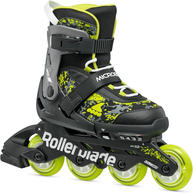 ROLLERBLADE زلاجة انلاين قابلة للتعديل للأطفال Microblade SL، أداء الشباب، زلاجات انلاين للأطفال والمراهقين - Image 1